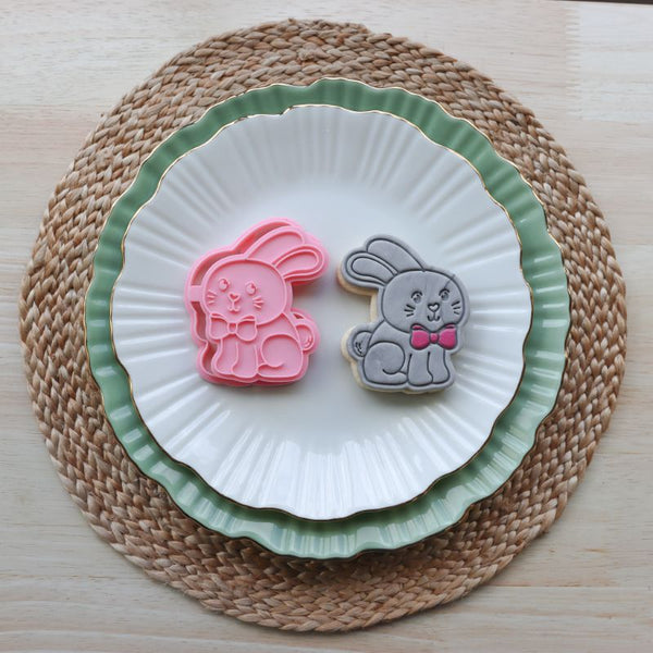 Rabbit Farm Yard Cookie Cutter and Stamp