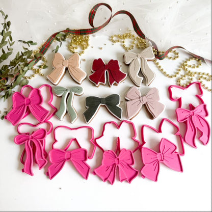 The Large Bow Collection – Set of 6 3D Cookie Stamp and Cutter
