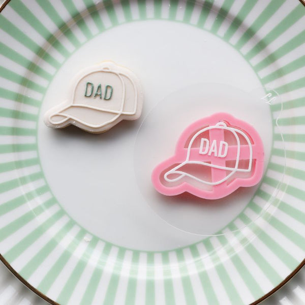 Mini Golf Cap Father's Day Cookie Cutter and Embosser