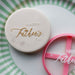 Mini Happy Father's Day Chell Font Cookie Cutter and Embosser