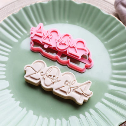 2024 in Verity Font New Year Cookie Cutter and Stamp
