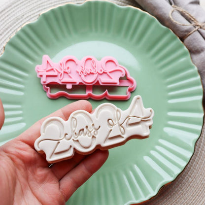 Class of 2025 in Verity Font Graduation Teacher Cookie Cutter and Stamp