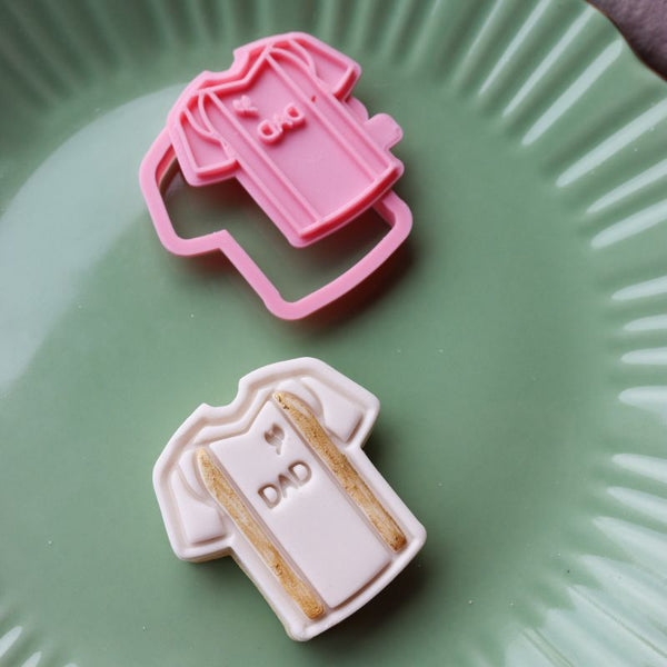 Mini Football Shirt Father's Day Cookie Cutter and Stamp