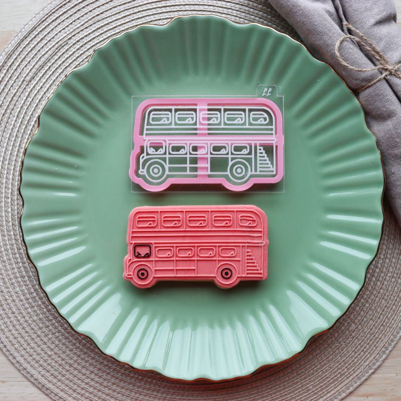 Double Decker Bus London Capital City Cookie Cutter and Embosser