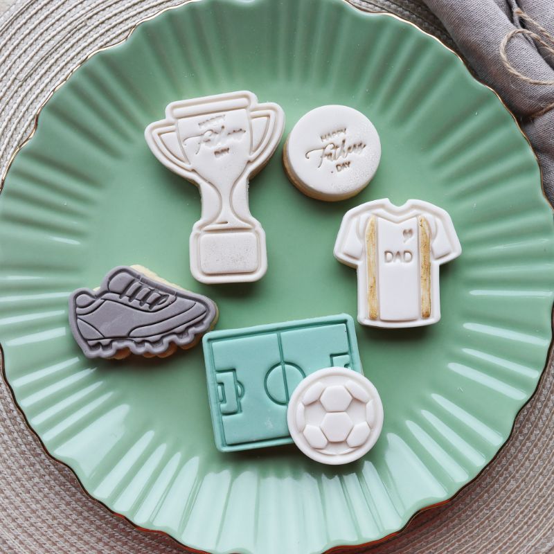 Mini Football Pitch Father's Day Cookie Cutter and Stamp