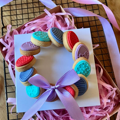 Miniature Easter Egg Set of 4 Cookie Cutter and Embossers
