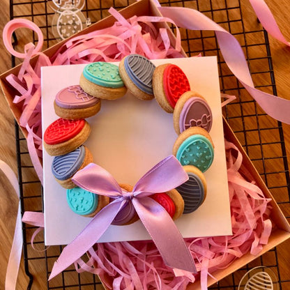 Miniature Easter Egg Set of 4 Cookie Cutter and Embossers