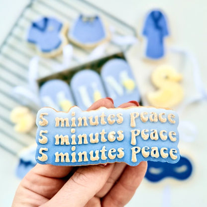 5 Minutes Peace Mother's Day Cookie Cutter and Embosser