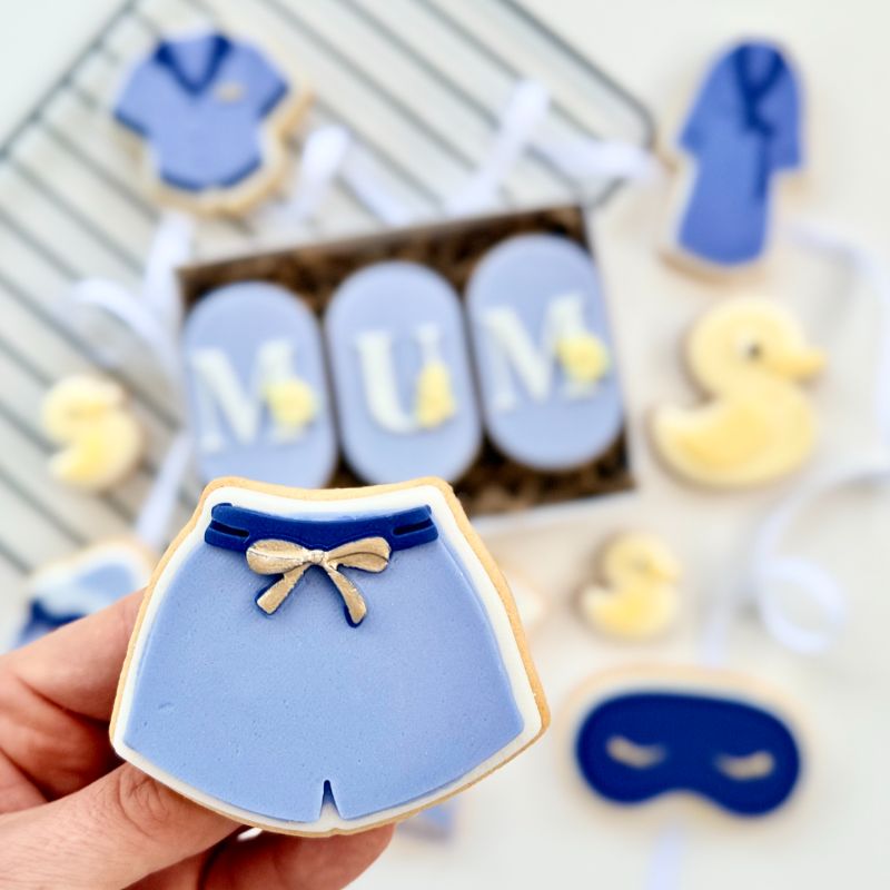 Pyjamas Spa 3D Cookie Stamp and Cutter - suitable for two tone effect