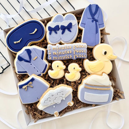 Spa 3D Cookie Stamp and Cutter - suitable for two tone effect