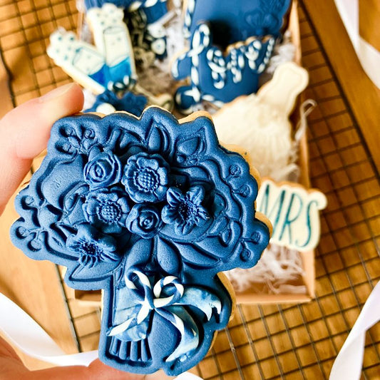 Wedding Bouquet Cookie Cutter and Stamp