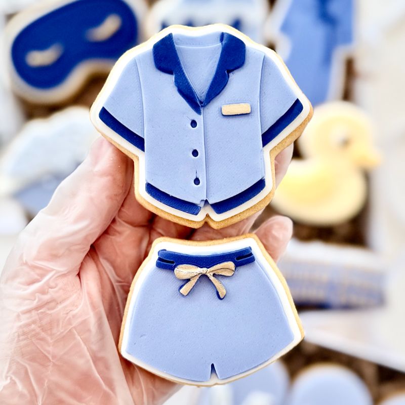 Pyjamas Spa 3D Cookie Stamp and Cutter - suitable for two tone effect