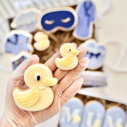 Mother Duck and Duckling Set 3D Cookie Stamp and Cutter Set- suitable for two tone effect