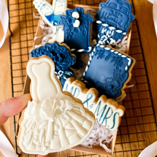 Elegant Wedding Dress Cookie Cutter and Stamp