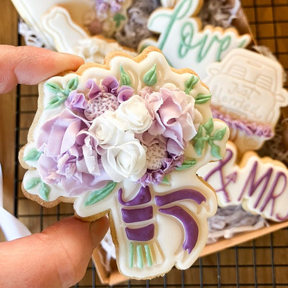 Wedding Bouquet Cookie Cutter and Stamp