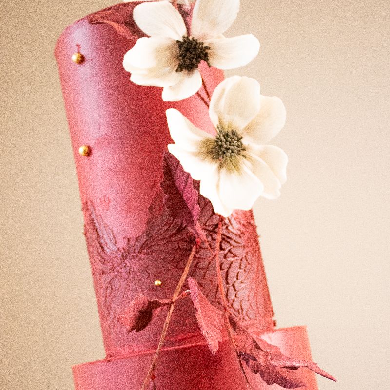 The Ayo Full Wrap Cake Stencil design by Tabi Cakes