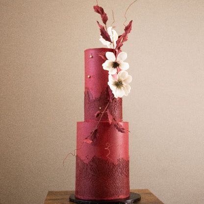 The Ayo Full Wrap Cake Stencil design by Tabi Cakes