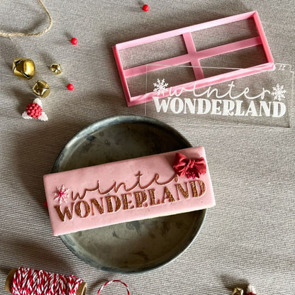 Winter Wonderland Christmas Cookie Cutter and Embosser