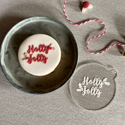 Holly Jolly Cookie Embosser