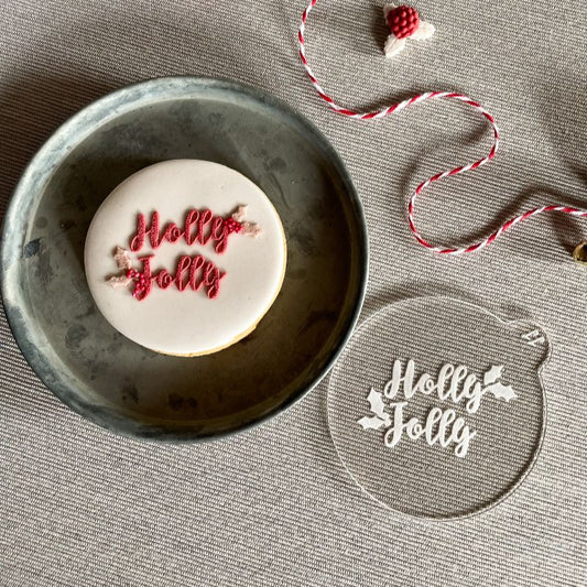 Holly Jolly Cookie Embosser