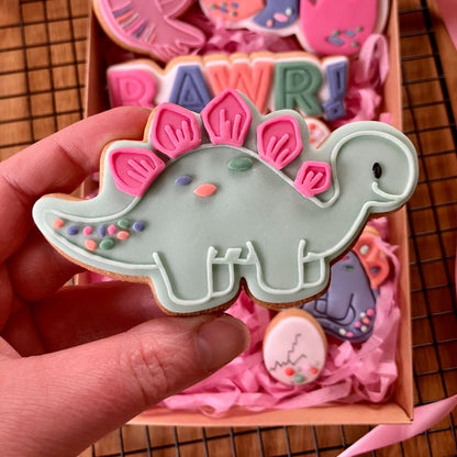 Stegosaurus Dinosaur Cookie Cutter and Embosser