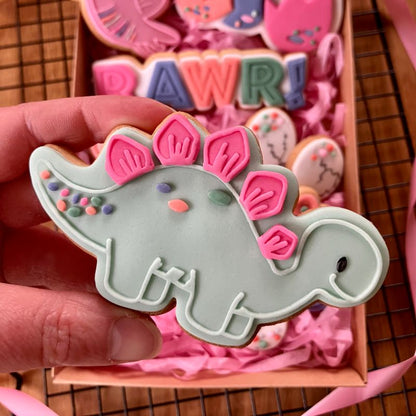 Stegosaurus Dinosaur Cookie Cutter and Embosser