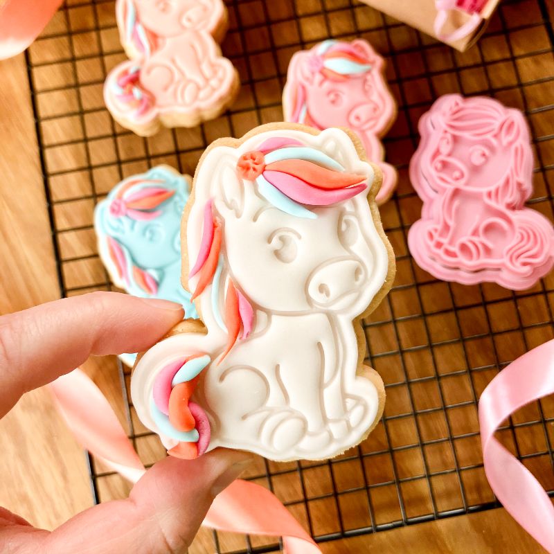 Horse Pet Animal Cookie Cutter and Stamp