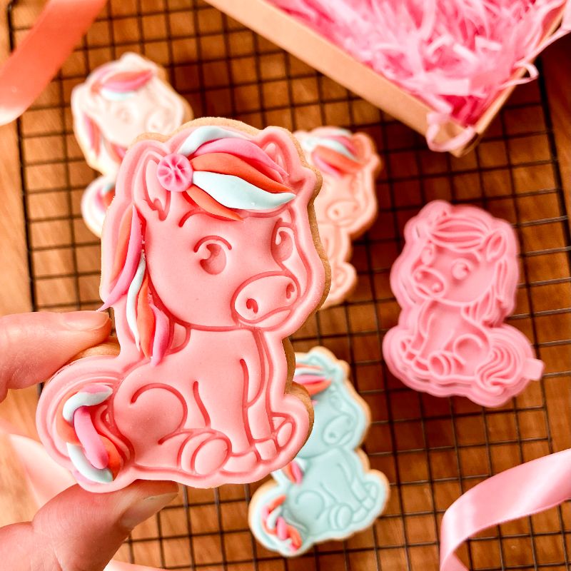 Horse Pet Animal Cookie Cutter and Stamp