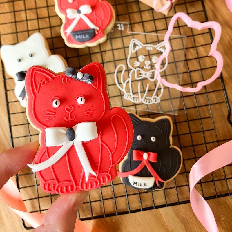 Cat Pet Animal Cookie Cutter and Embosser