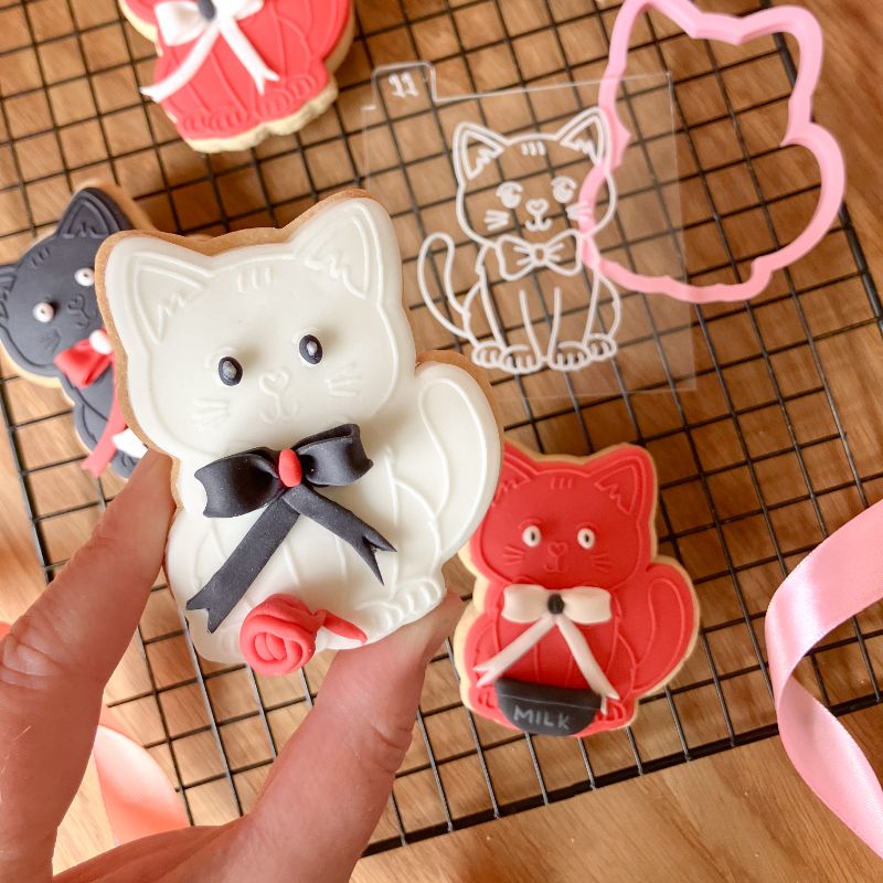Cat Pet Animal Cookie Cutter and Embosser
