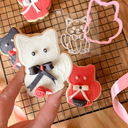 Cat Pet Animal Cookie Cutter and Embosser