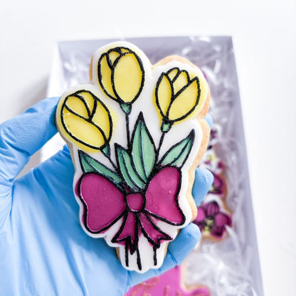 Bouquet of Flowers Mother's Day Cookie Cutter and Embosser