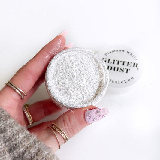 Glitter Dust 100% Edible - Diamond White - 40g Tub