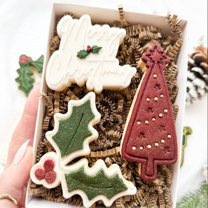 Christmas Holly Cookie Cutter and Stamp
