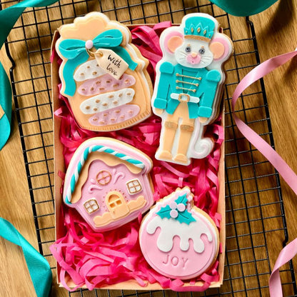 Mouse King Nutcracker Christmas 3D Cookie Stamp and Cutter - suitable for two tone effect