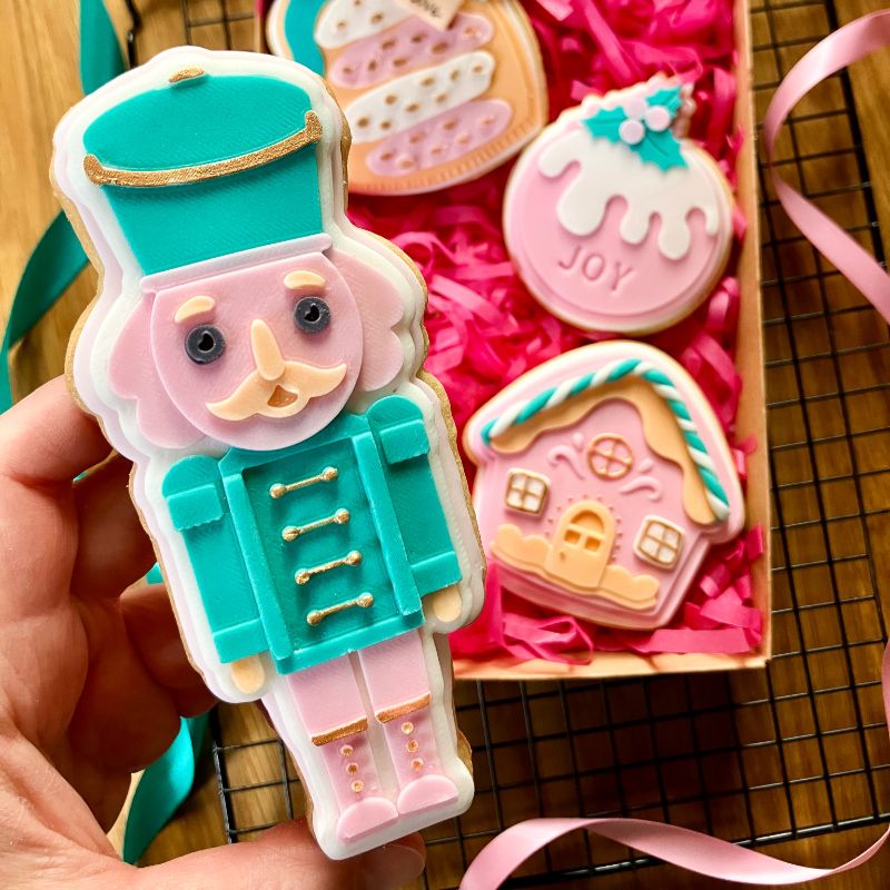 Nutcracker Christmas 3D Cookie Stamp and Cutter - suitable for two tone effect