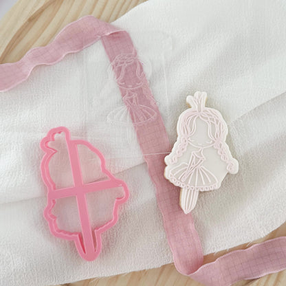 Sweet Dancing Girl Ballet Cookie Cutter and Embosser