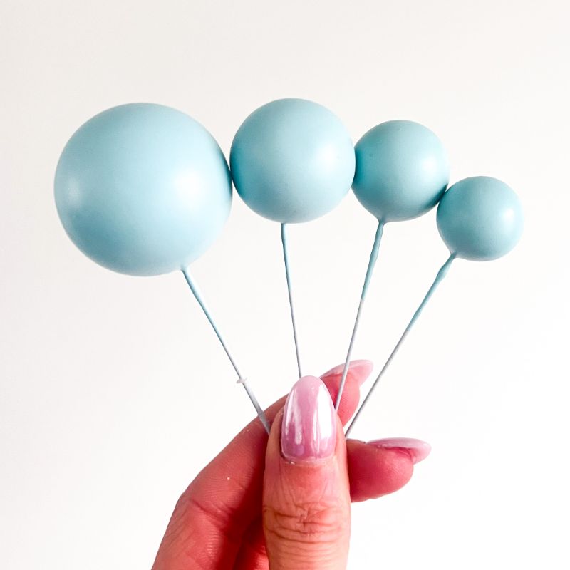 Cake Balls Set of 4 - Light Blue