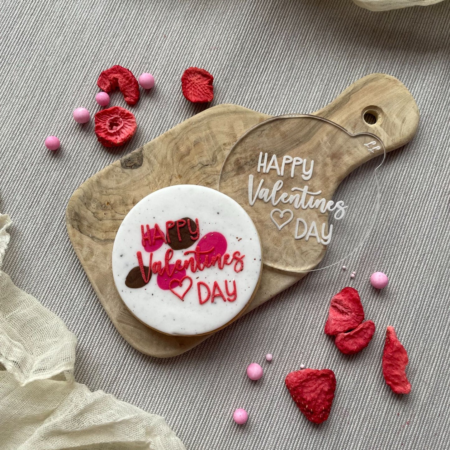 Happy Valentine's Day Style 2 Cookie Embosser
