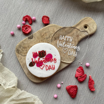 Happy Valentine's Day Style 2 Cookie Embosser