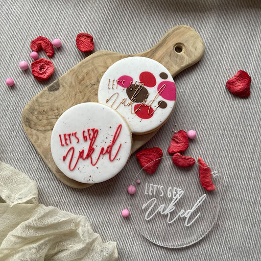 Let's Get Naked Valentine's Cookie Embosser