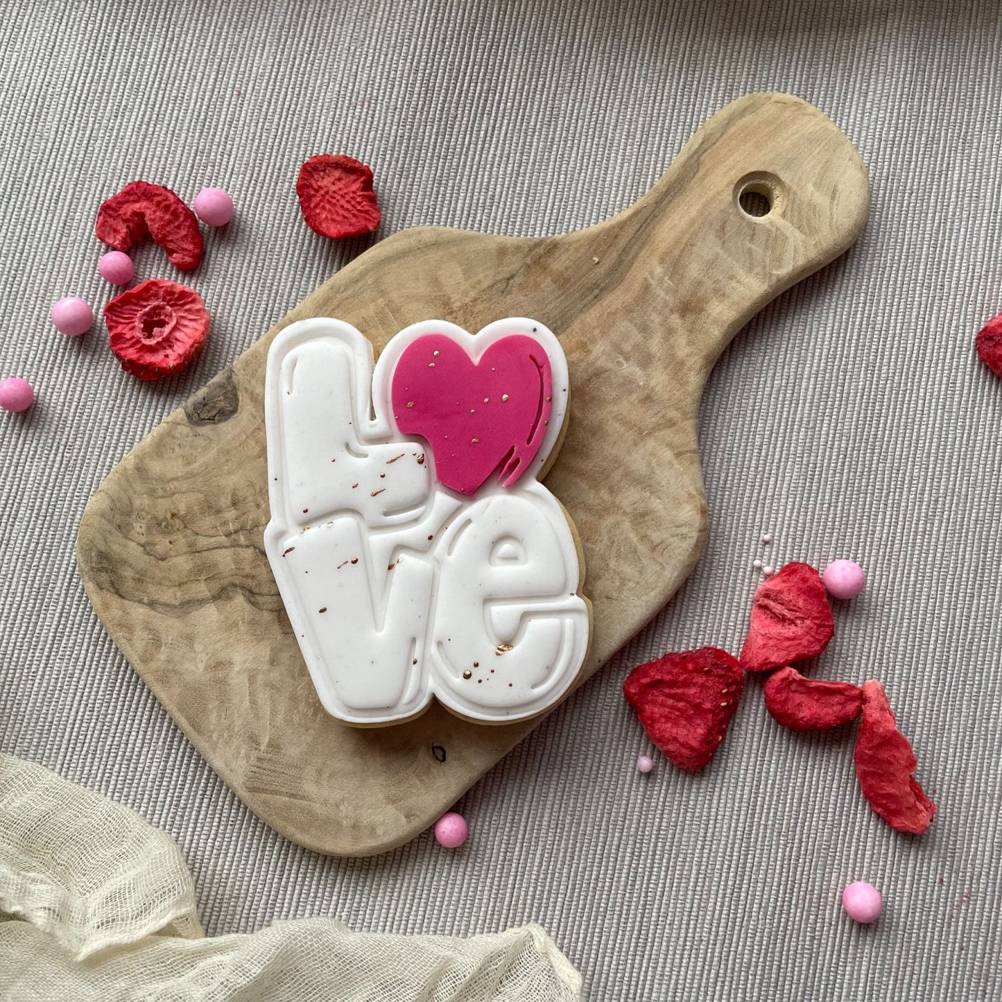 Love in Bubble Font Valentine's Cutter and Stamp