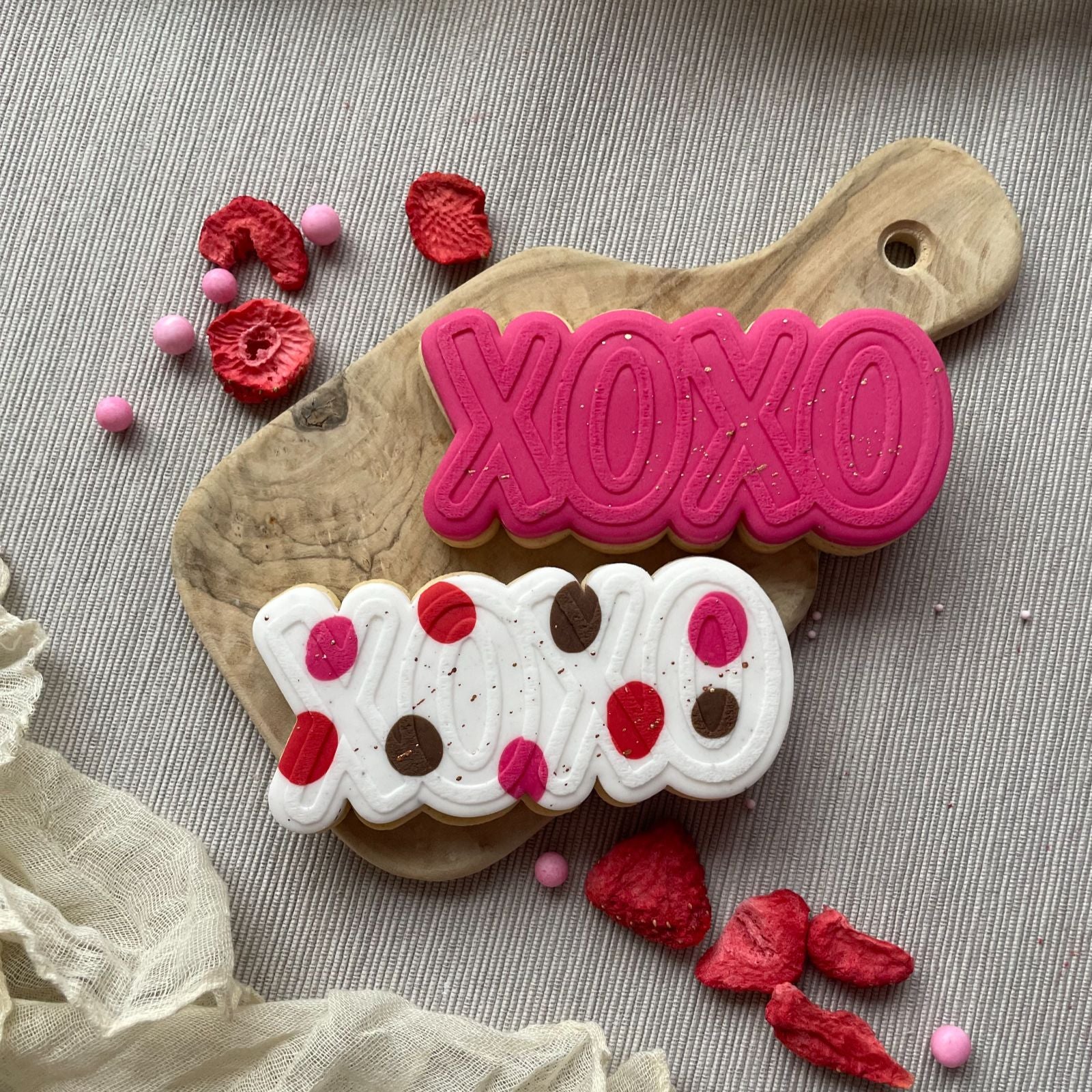 XOXO Valentine's Cookie Cutter and Embosser