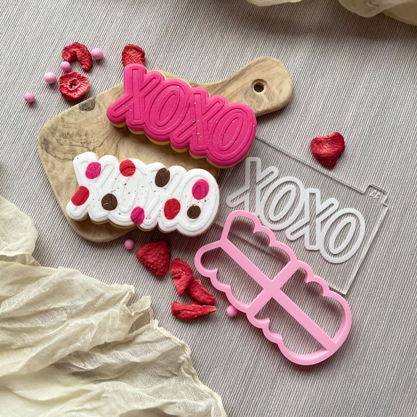 XOXO Valentine's Cookie Cutter and Embosser