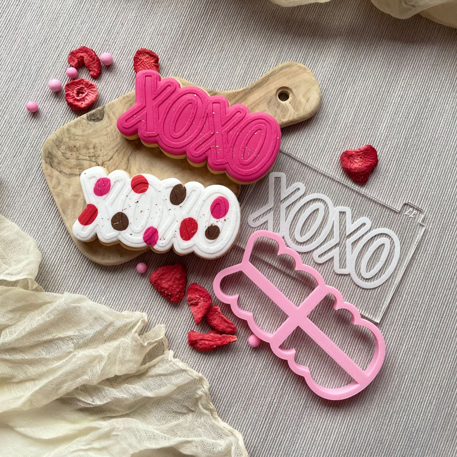 XOXO Valentine's Cookie Cutter and Embosser