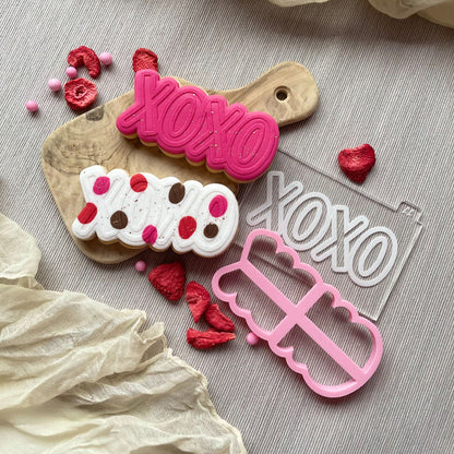 XOXO Valentine's Cookie Cutter and Embosser