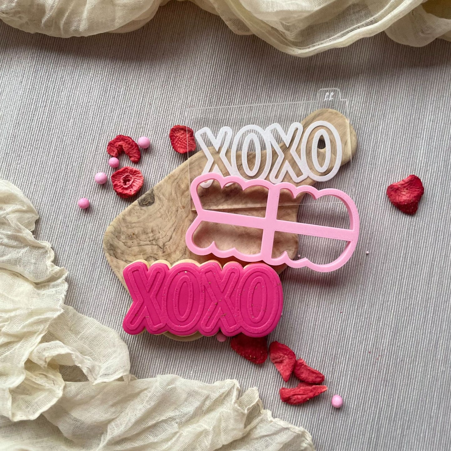 XOXO Valentine's Cookie Cutter and Embosser
