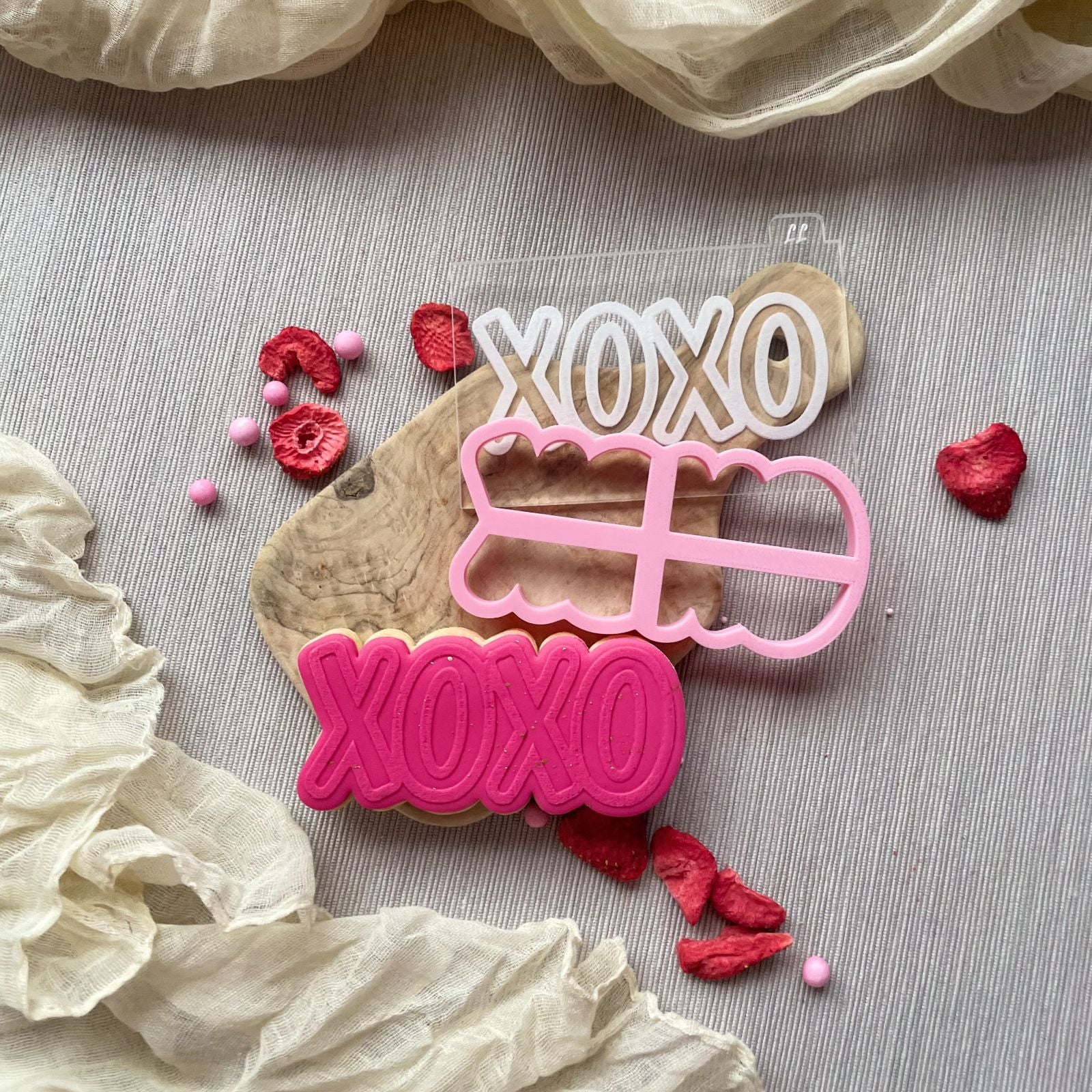 XOXO Valentine's Cookie Cutter and Embosser