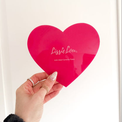 Heart Ganache Plates - Set of 2 - Heart Shaped Cake Template