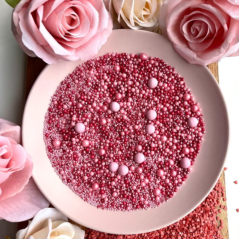 Pretty in Pink Love Pearl Mix Ball Sprinkles - Valentine's Sprinkles